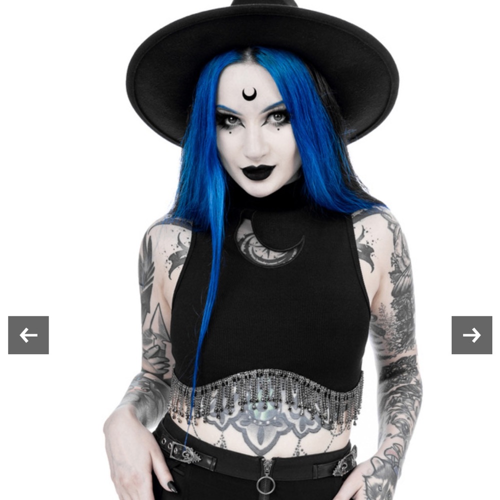 Gothic Witchy crop top